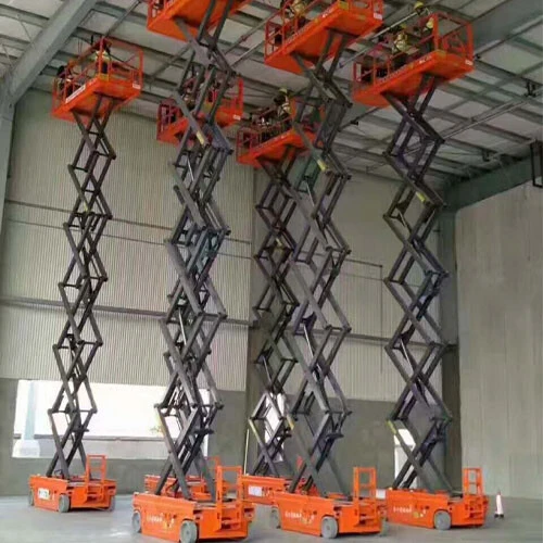 12 Meters Customizable Mobile Scissor Lift Platform For Indoor Maintenance