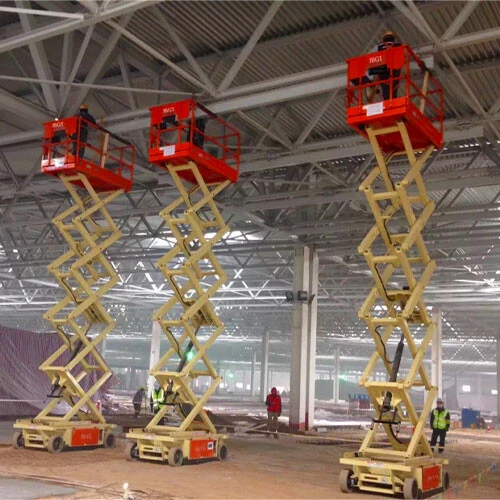12 Meters Customizable Mobile Scissor Lift Platform For Indoor Maintenance
