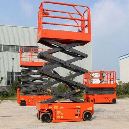 12 Meters Customizable Mobile Scissor Lift Platform For Indoor Maintenance