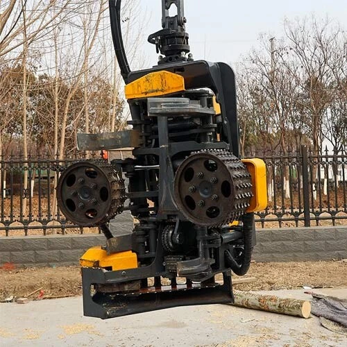 Tree cutting machine harvester head for 10-13 tons excavator logging equipment