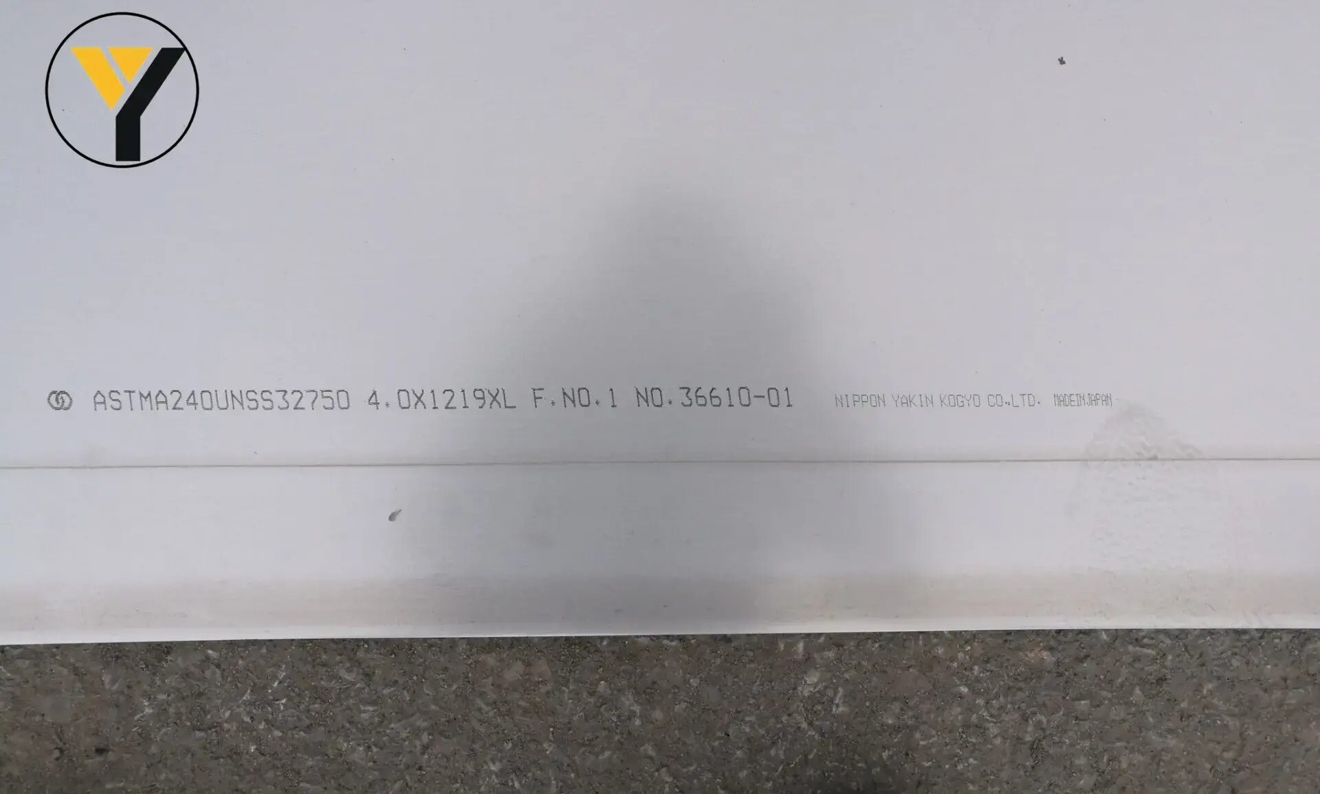 ASTM A240 UNS S32750 STEEL PLATE 4X1219X3000mm