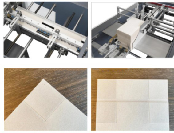 Machine de coupe d'angle à sens unique