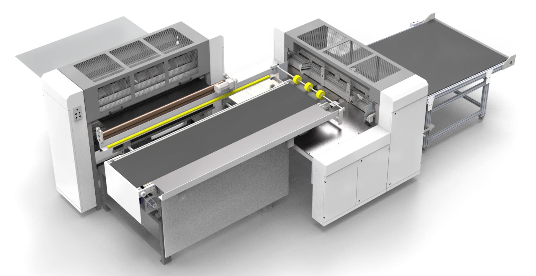 Machine de découpe de carton automatique à double sens avec alimentation manuelle