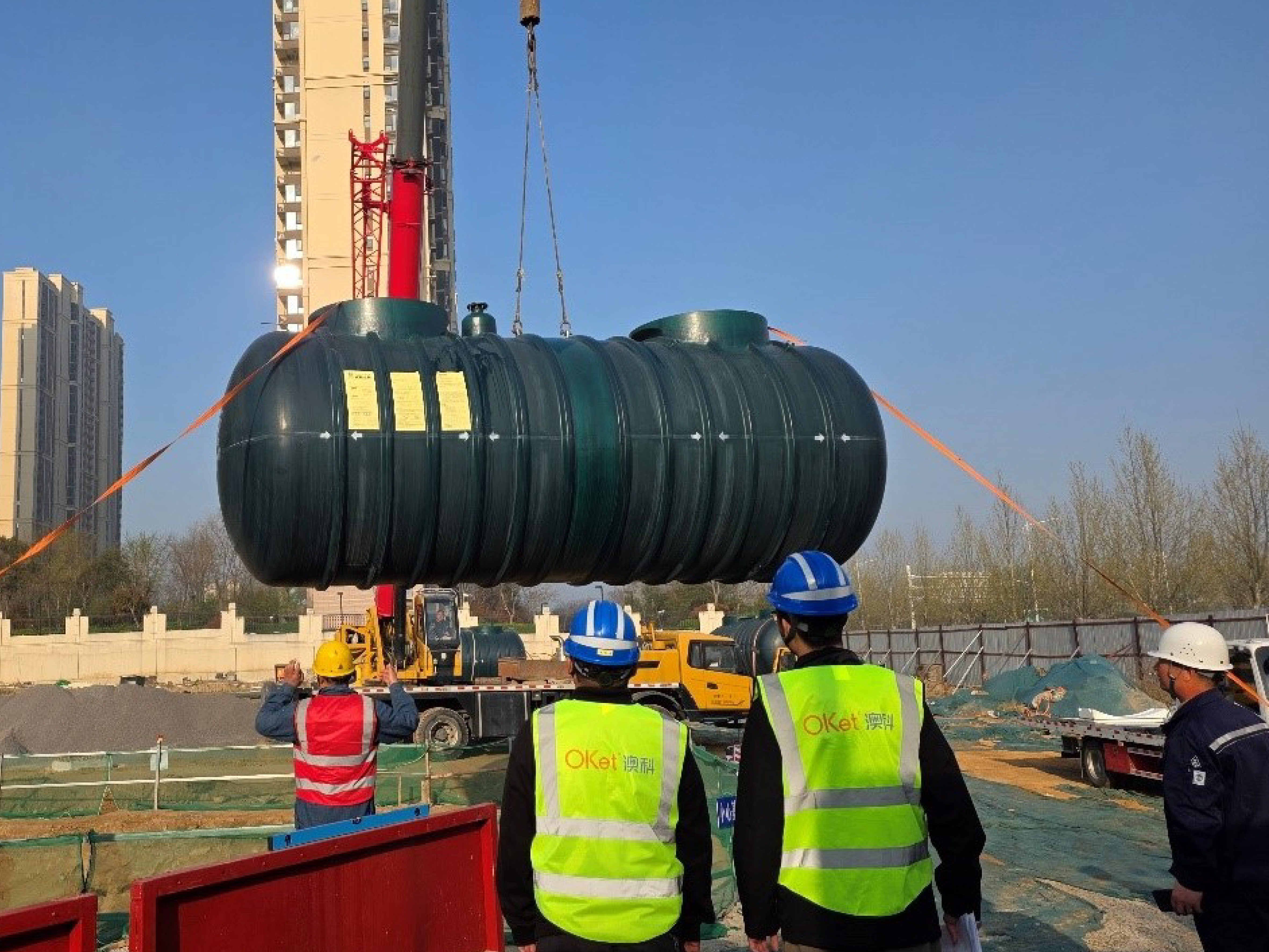 OKet A&Z 3DFF® Double-Wall Tank Successfully Installed at a Gas Station in Zhengzhou, Henan!