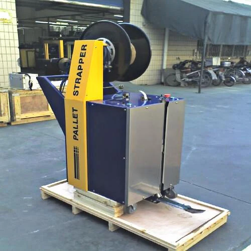 Hand push piercing baler