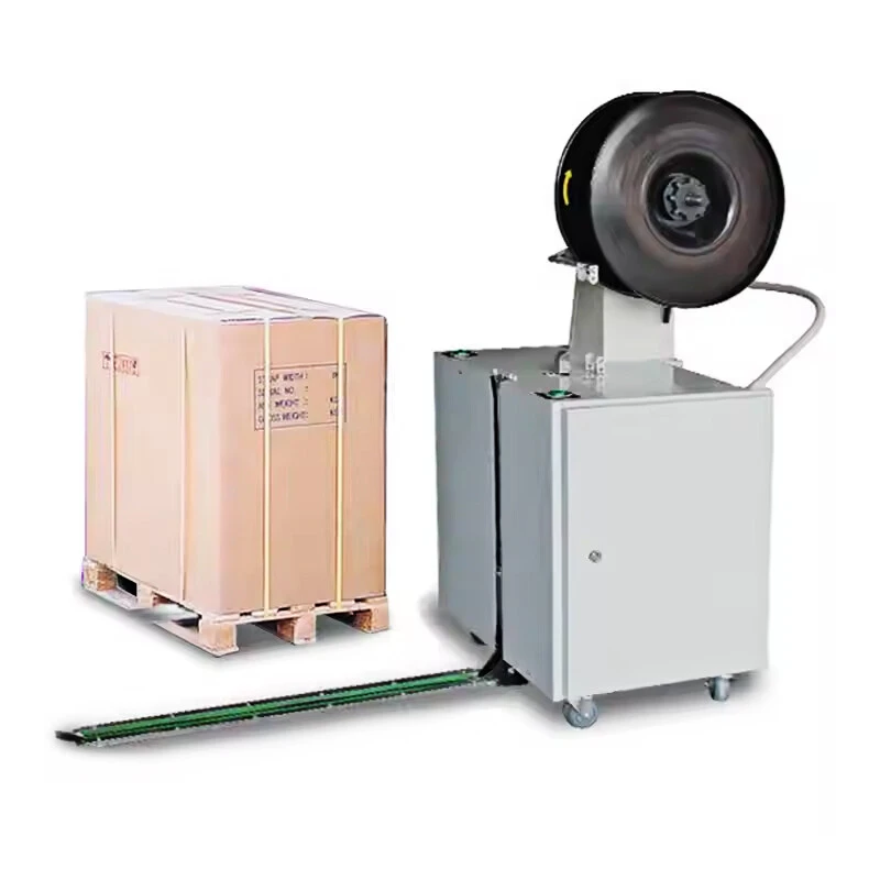 Hand push piercing baler