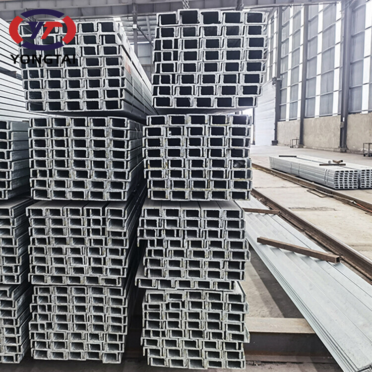 Galvanized rolled profile perforated c8x11.5 light gauge standard sizes price 150 mm u steel channel
