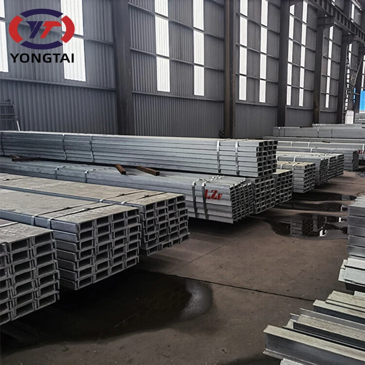 Steel muiti channel beam q345b horizontal galvanized steel c channel c shaped steel channels