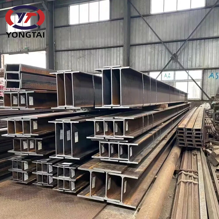 China Suppliers Construction I Beam Ss400 Astm A36 H Section Hot Rolled Iron Carbon Mild Black Galvanized Steel H-Beam