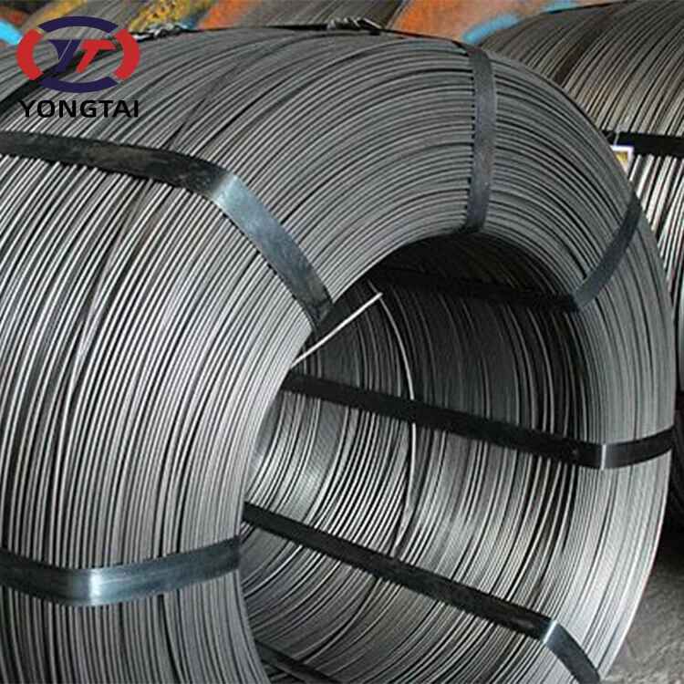high carbon spring steel wire carbon steel wire rods Factory price sales 3mm 4mm SAE1008 steel wire rods for nails