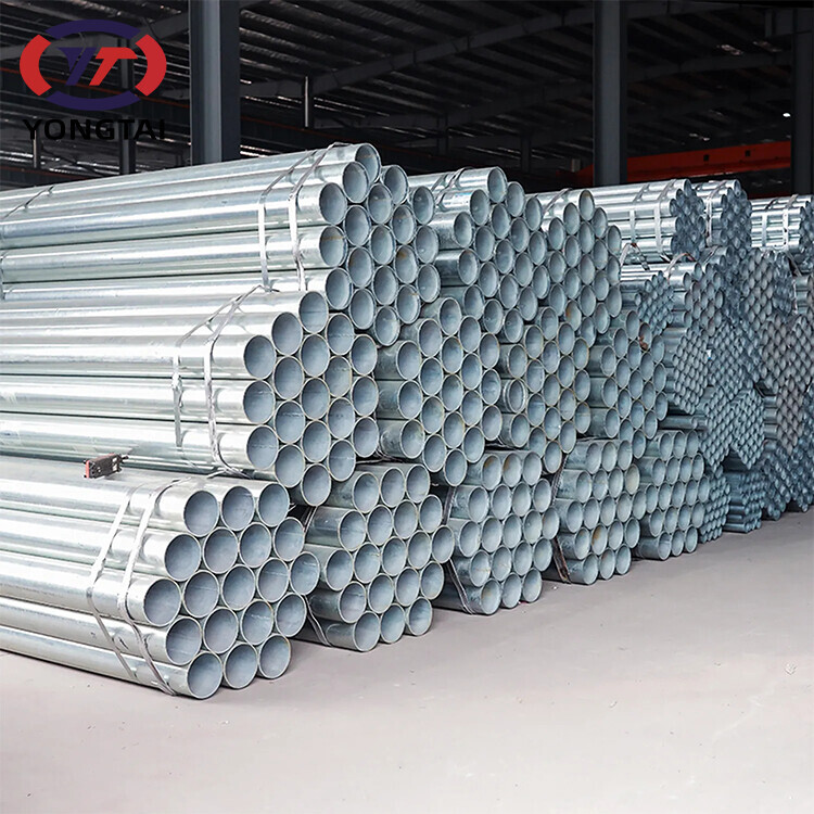 Hot Dipped Galvanized Iron Round Pipe Galvanized Steel Tubes Tubular Carbon Steel Pipes For Greenhouse Building Construction