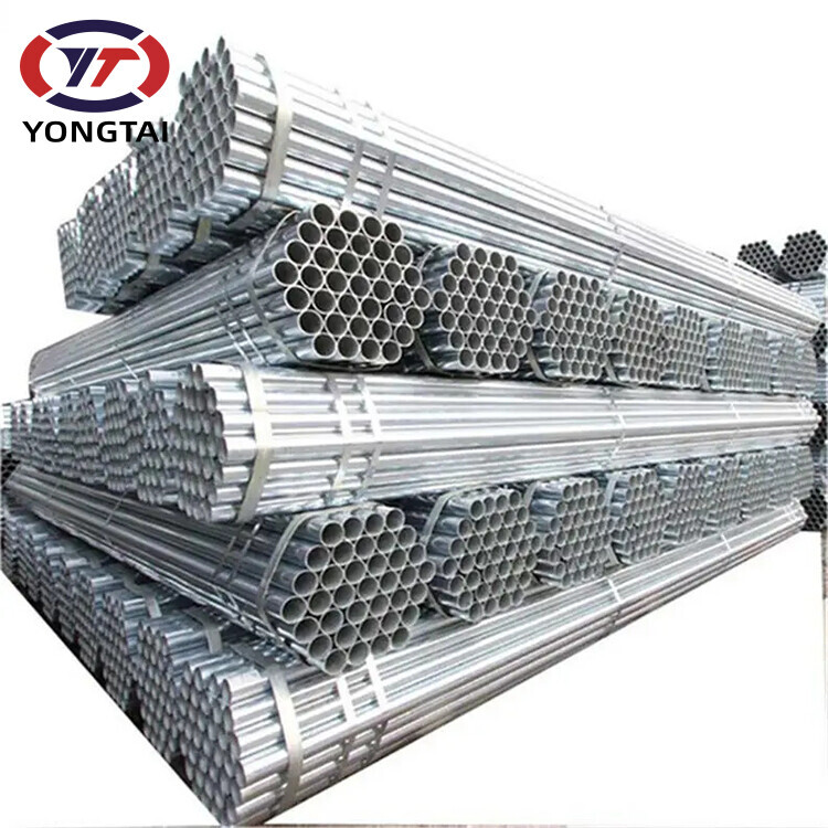 Hot Dipped Galvanized Iron Round Pipe Galvanized Steel Tubes Tubular Carbon Steel Pipes For Greenhouse Building Construction