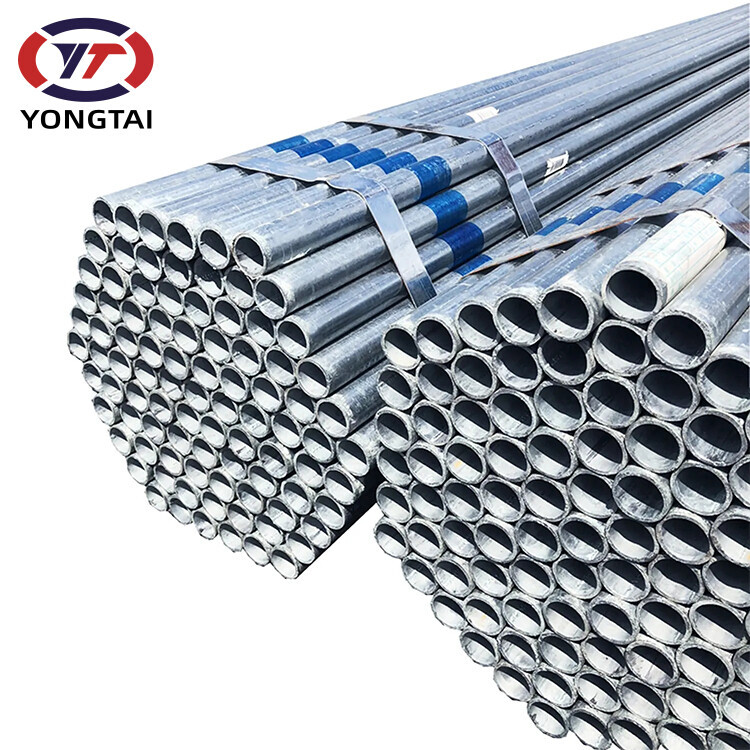 Hot Dipped Galvanized Iron Round Pipe Galvanized Steel Tubes Tubular Carbon Steel Pipes For Greenhouse Building Construction