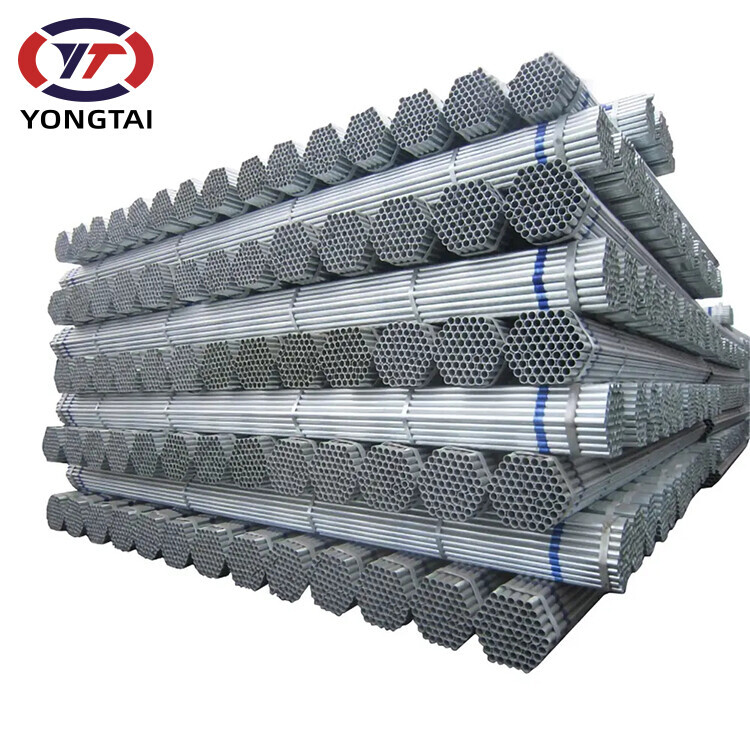 Hot Dipped Galvanized Iron Round Pipe Galvanized Steel Tubes Tubular Carbon Steel Pipes For Greenhouse Building Construction