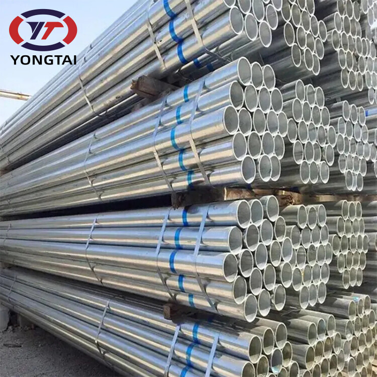 Factory price 2 inch sizes Gi carbon steel round tube Galvanized iron pipe for greenhouse frame