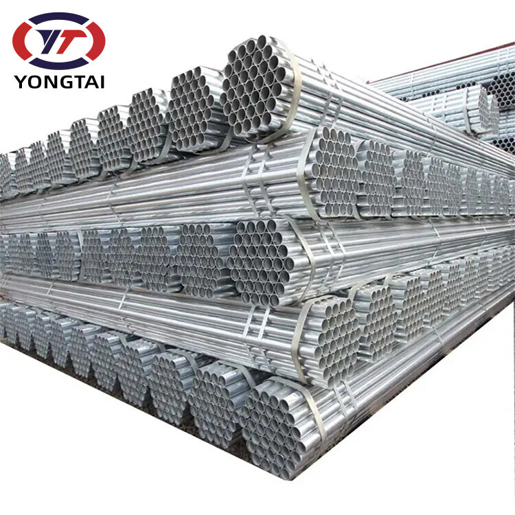 Factory price 2 inch sizes Gi carbon steel round tube Galvanized iron pipe for greenhouse frame