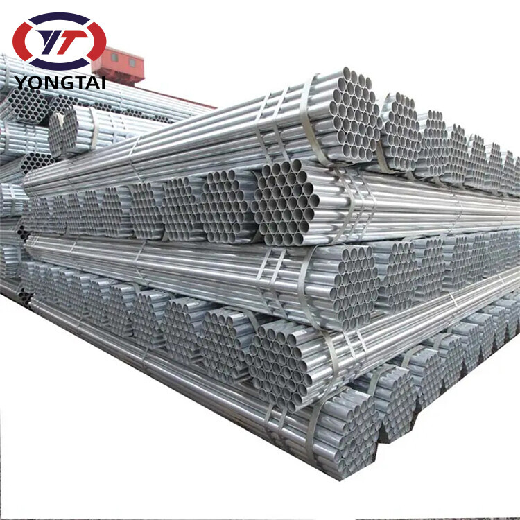Factory price 2 inch sizes Gi carbon steel round tube Galvanized iron pipe for greenhouse frame