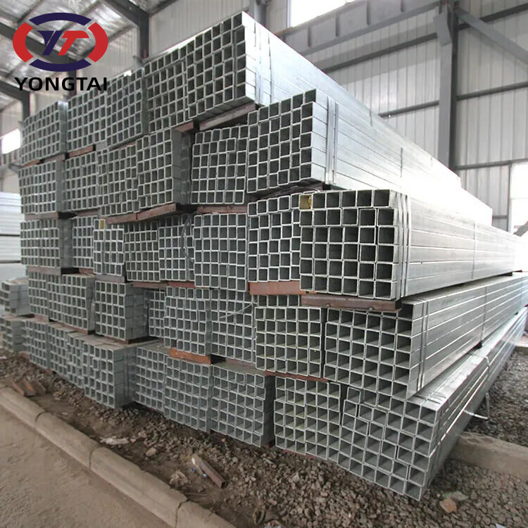 Factory Supply A36 A53 Q195 Zinc Coated Gi Rectangle Pipe Galvanized Square Tube