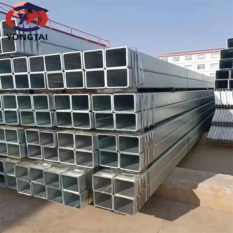 Factory Supply A36 A53 Q195 Zinc Coated Gi Rectangle Pipe Galvanized Square Tube