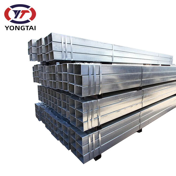 Factory price Gi iron pipe Galvanized steel square tube 100x100 for Agricultural Greenhouse Structure