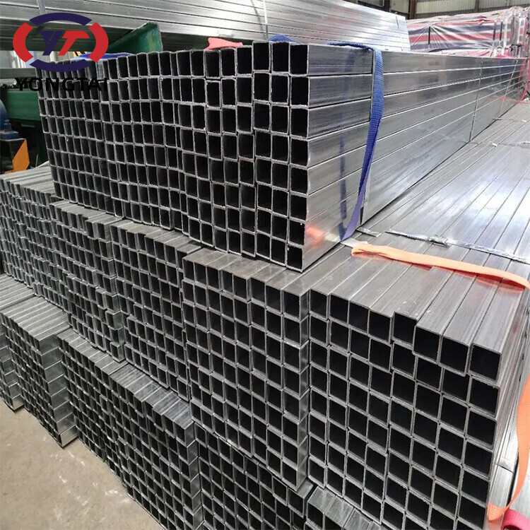 Factory price Gi iron pipe Galvanized steel square tube 100x100 for Agricultural Greenhouse Structure