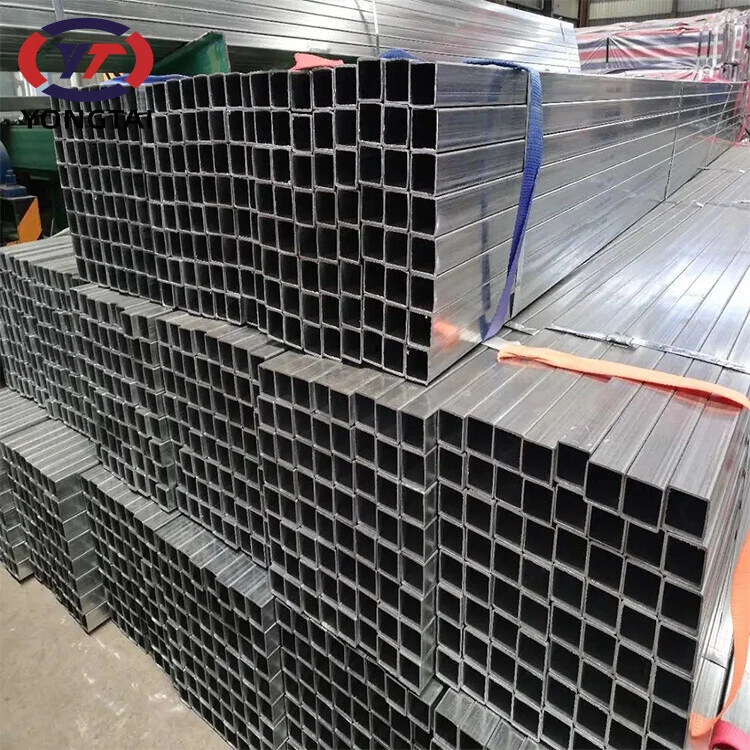 Factory price Gi iron pipe Galvanized steel square tube 100x100 for Agricultural Greenhouse Structure