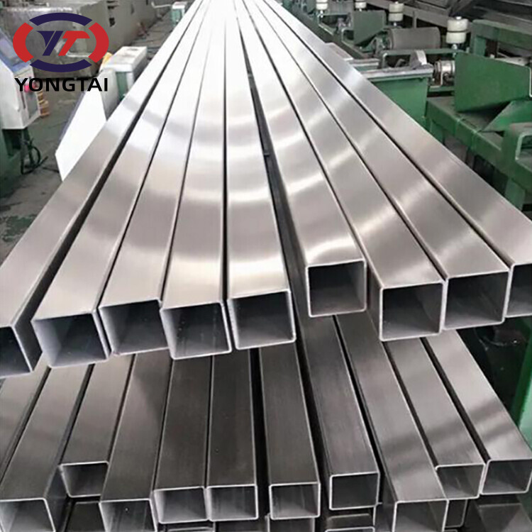 stainless steel tubing square tube Bright stainless steel square pipe 316L 304 321 410 420 2205 square steel tubing