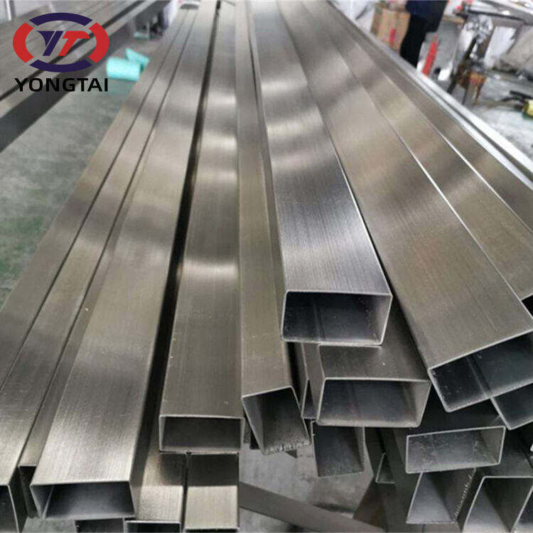 stainless steel tubing square tube Bright stainless steel square pipe 316L 304 321 410 420 2205 square steel tubing