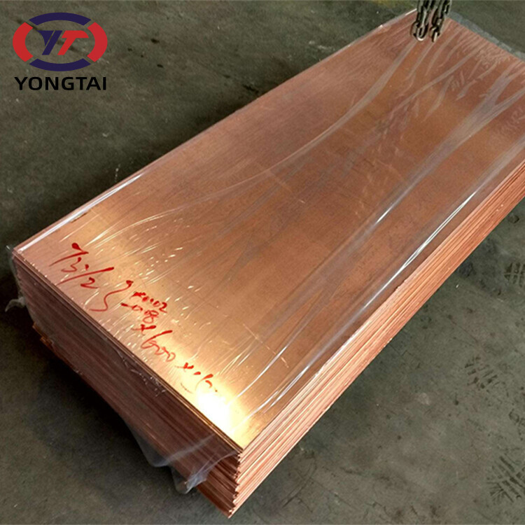 4x8 Copper Sheet Price Copper Plate C10100 C10200 C12000 C11600 Sheet Copper Cathode 9999 Pure