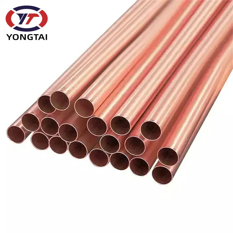 China Factory ASTM B280 C12200 C2400 Air Conditioning Copper Pipe 50mm 25mm Diameter 5 Inch Copper Coil Pipe