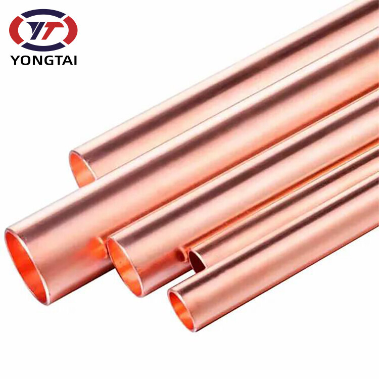 China Factory ASTM B280 C12200 C2400 Air Conditioning Copper Pipe 50mm 25mm Diameter 5 Inch Copper Coil Pipe