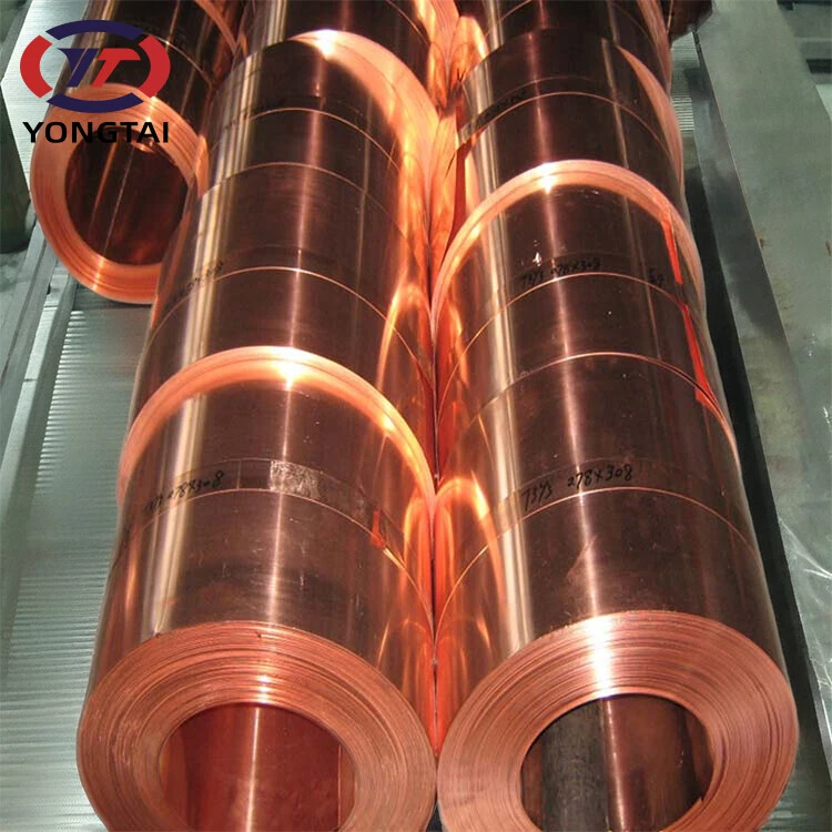 0.2-2.0mm thick C11000 99.99% pure copper strip for Auto parts