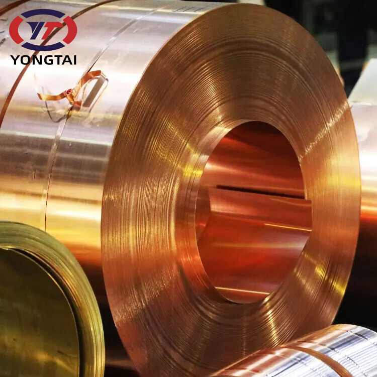 C22000 C1100 C14500 0.08Mm 0.2Mm 0.25Mm Tellurium Copper Strip Tape Foil Nickel Copper Strip roll For nh fuses
