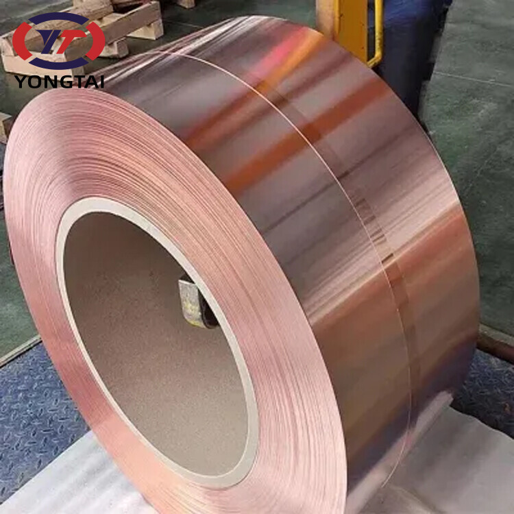 C22000 C1100 C14500 0.08Mm 0.2Mm 0.25Mm Tellurium Copper Strip Tape Foil Nickel Copper Strip roll For nh fuses