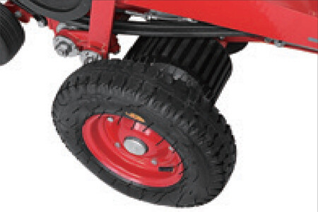 16 inch wide and thick inflatable wheels