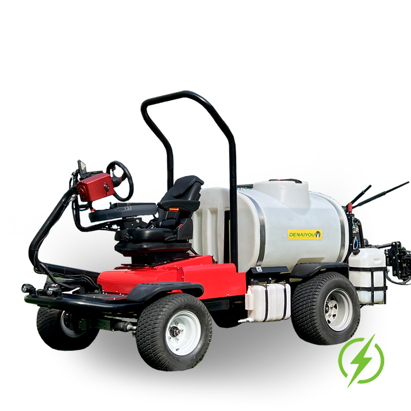 Electric ride-on spray machine