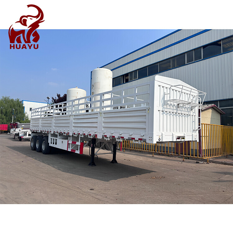 3 Axle Carrier Livestock Animal Fence Cargo Semi Trailer