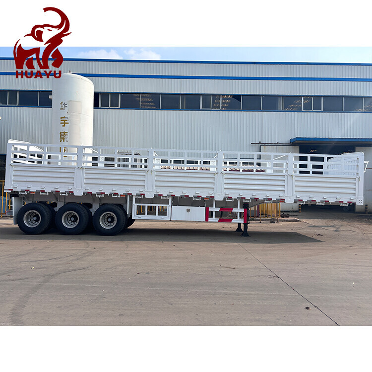 3 Axle Carrier Livestock Animal Fence Cargo Semi Trailer