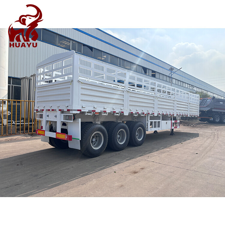 3 Axle Carrier Livestock Animal Fence Cargo Semi Trailer