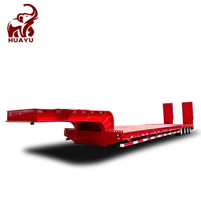 4 Axle New Heavy Equipment Lowbed Semi Trailers