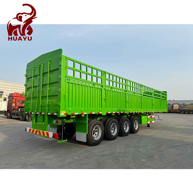 3 Axle Carrier Livestock Animal Fence Cargo Semi Trailer