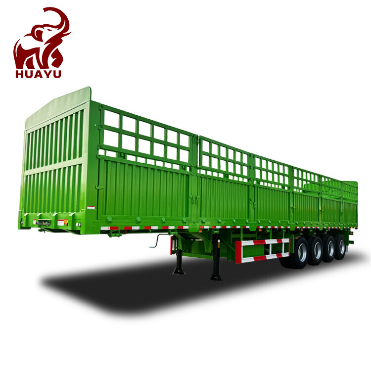 3 Axle Carrier Livestock Animal Fence Cargo Semi Trailer