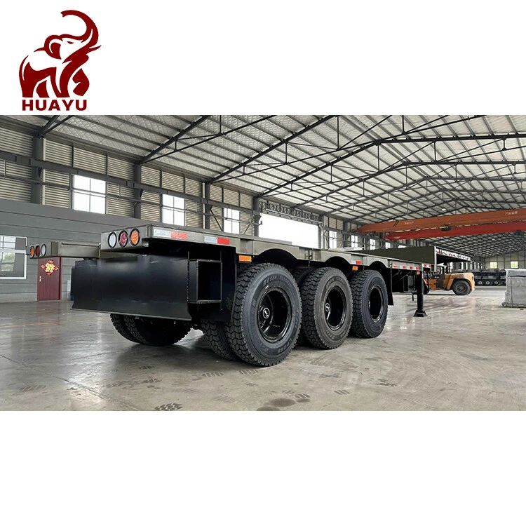3 Axle Low Flatbed Semi Trailer