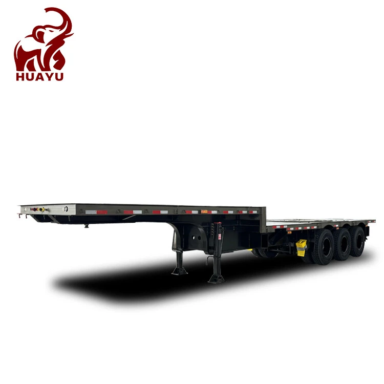 3 Axle Low Flatbed Semi Trailer