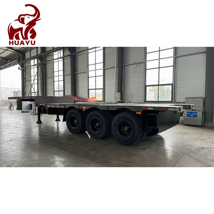 3 Axle Low Flatbed Semi Trailer