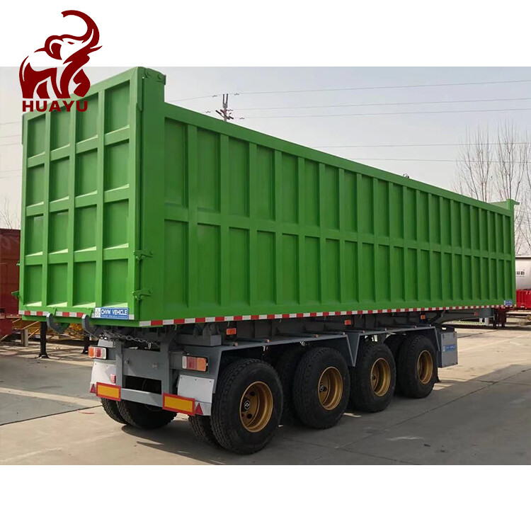 4 Axle End Dump Tipper Semi Trailer
