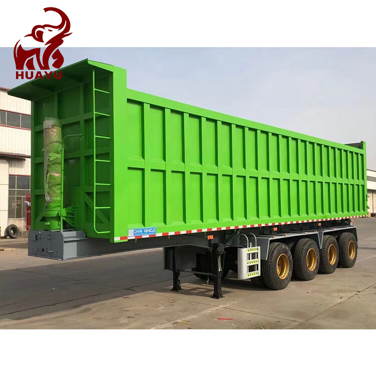 4 Axle End Dump Tipper Semi Trailer