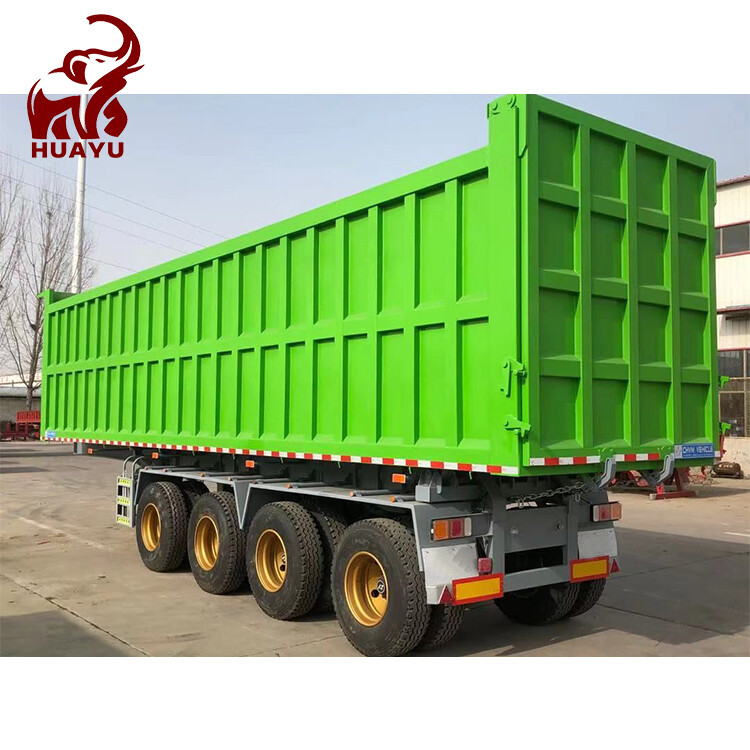 4 Axle End Dump Tipper Semi Trailer