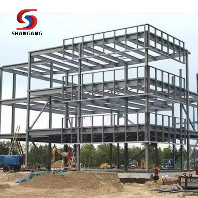 Light Metal Building Construction Gable Frame Prefabricated industrial Steel Structure Low CostWarehouse Factory Design
