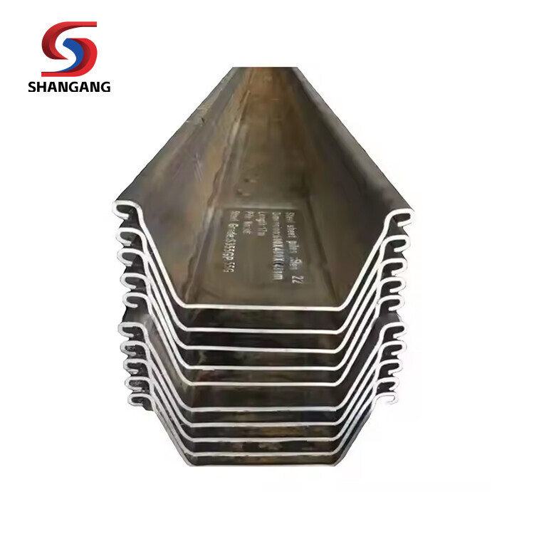 Chinese supplier Sheet pile type 2 sheetpile steel profile u with low price
